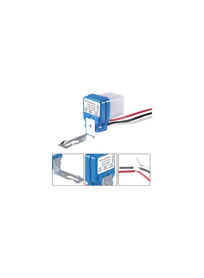 AS-10, Photoswitch Sensor, 10A Auto On/Off Photocell Control, 24V AC/DC, Perfect for Efficient Street Light Management